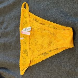 Yellow string bikini